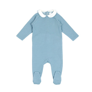 L’oliva Signature Collar Footie + Bonnet