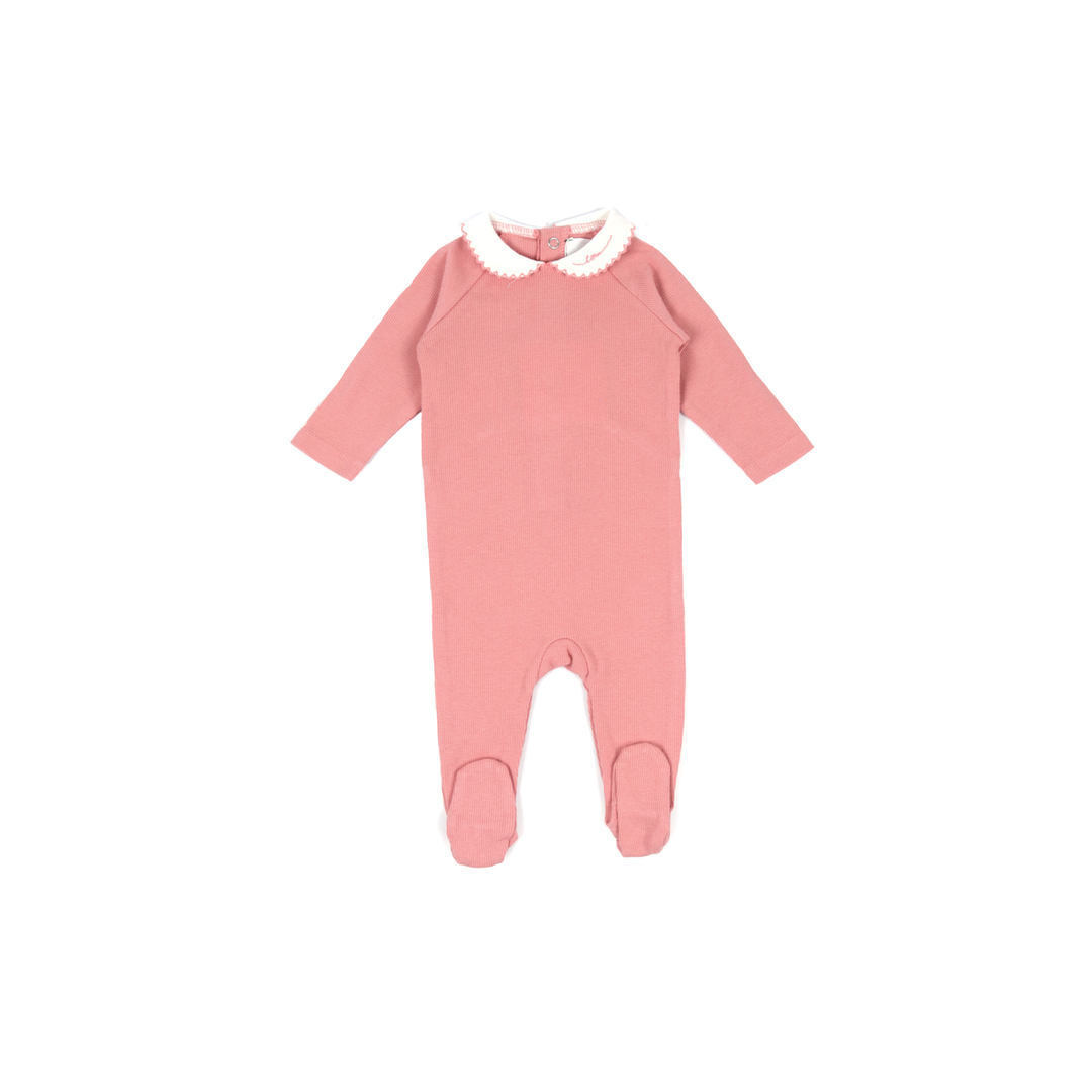 L’oliva Signature Collar Footie + Bonnet