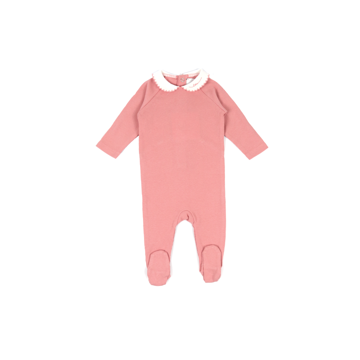 L’oliva Signature Collar Footie + Bonnet