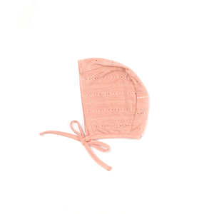 L’oliva Pointelle Yoke Footie + Bonnet