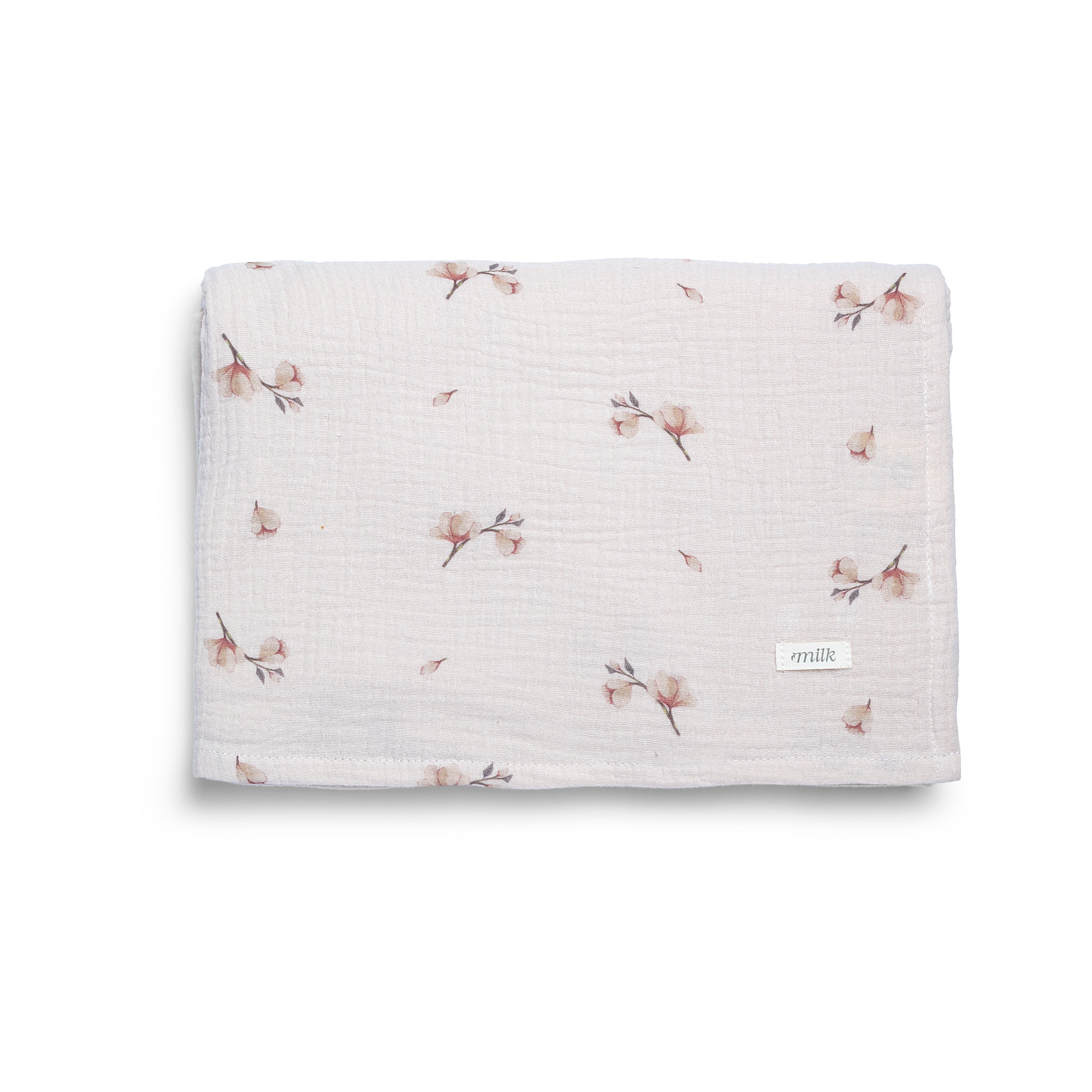Milk Blossom Oat Muslin Swaddle