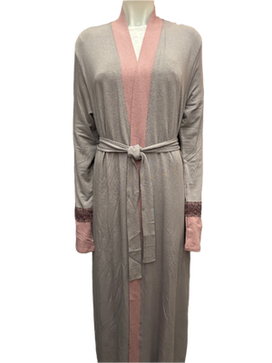 Luxury Peruvian Pima Cotton French Terry Wrap Robe - Ultra Soft & Breathable Loungewear