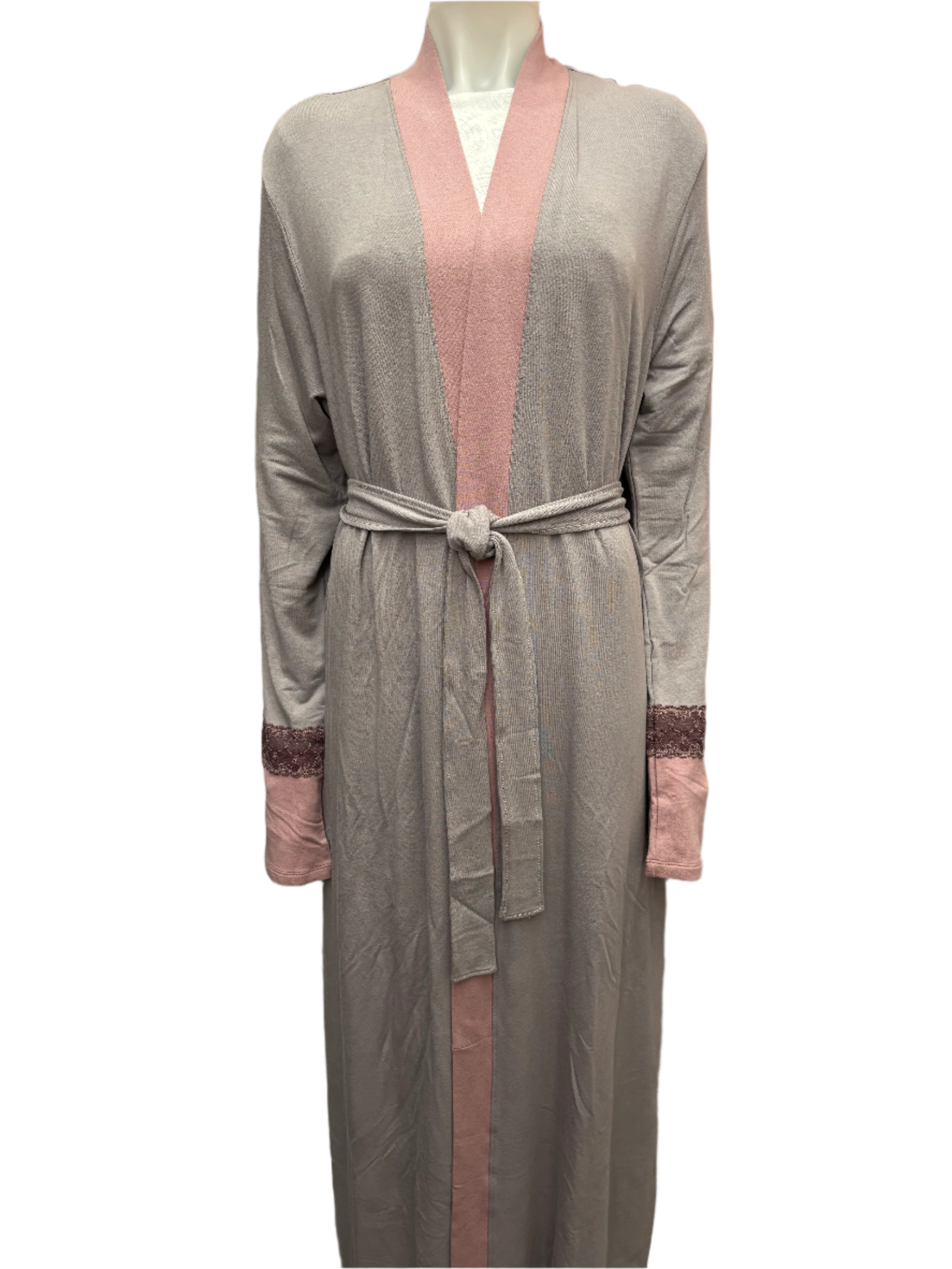 Luxury Peruvian Pima Cotton French Terry Wrap Robe - Ultra Soft & Breathable Loungewear