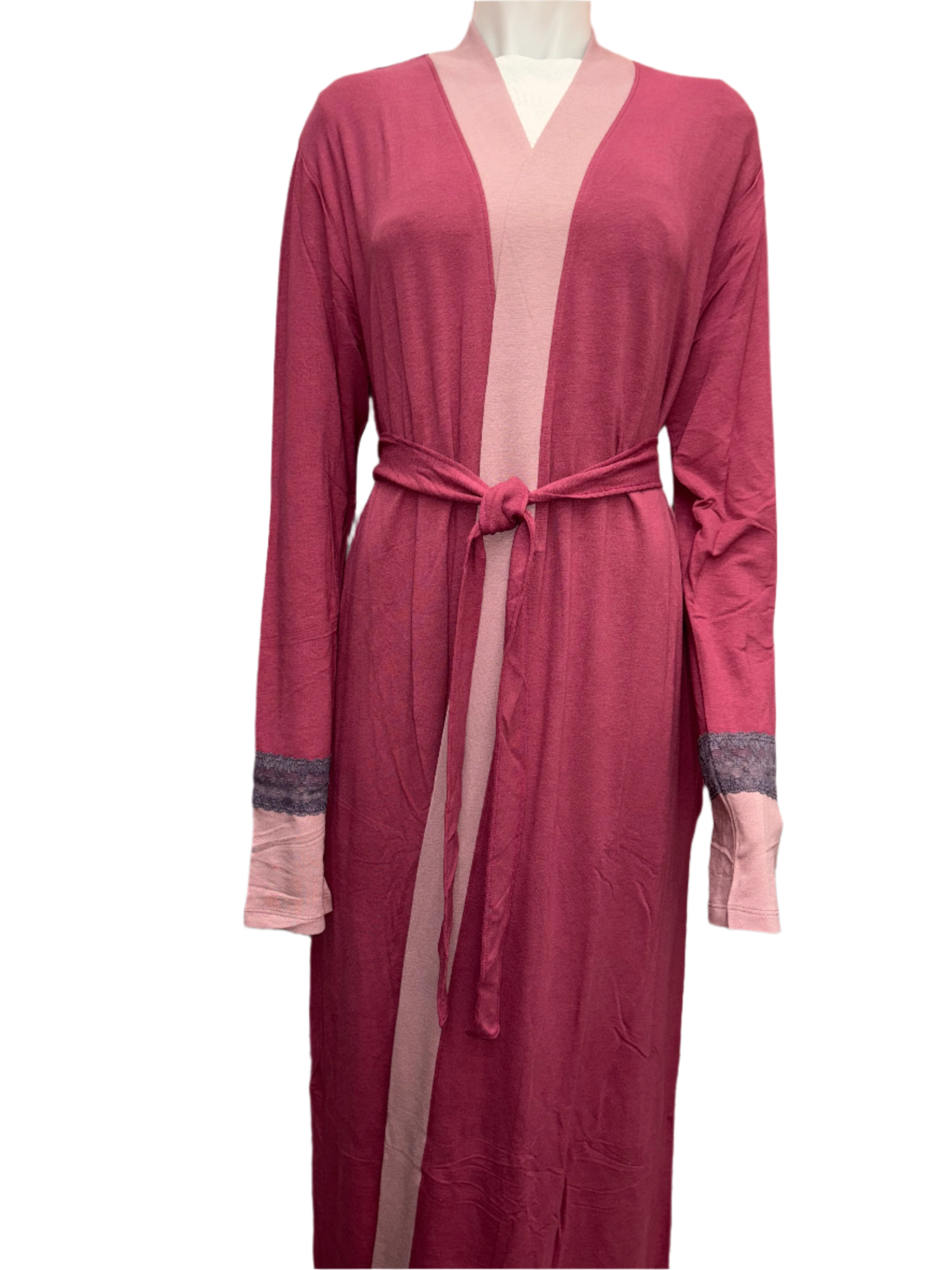 Luxury Peruvian Pima Cotton French Terry Wrap Robe - Ultra Soft & Breathable Loungewear