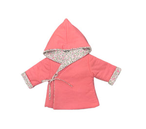 La Mascot Coral Floral Jacket + Bonnet