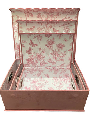 Velvet Scallop Floral Magnetic Keepsake Gift Box