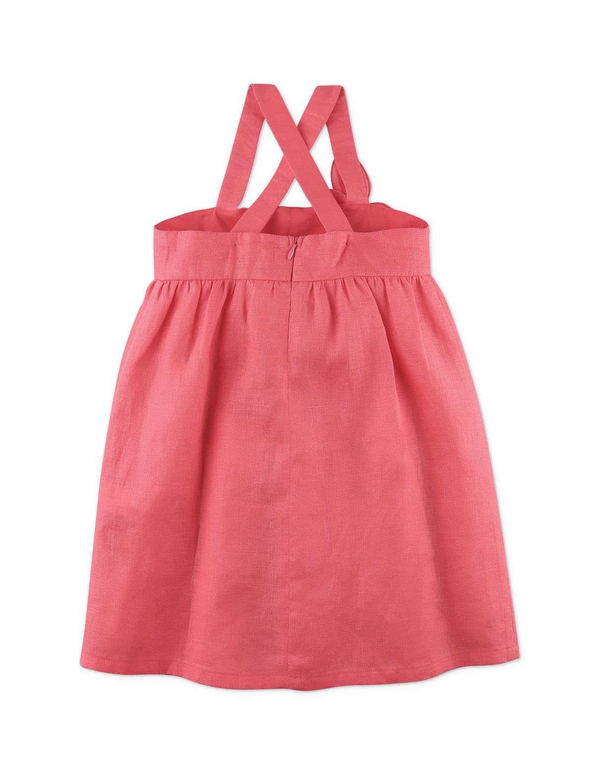 GIRL ANYA DRESS WITH FLORAL APPLIQUE