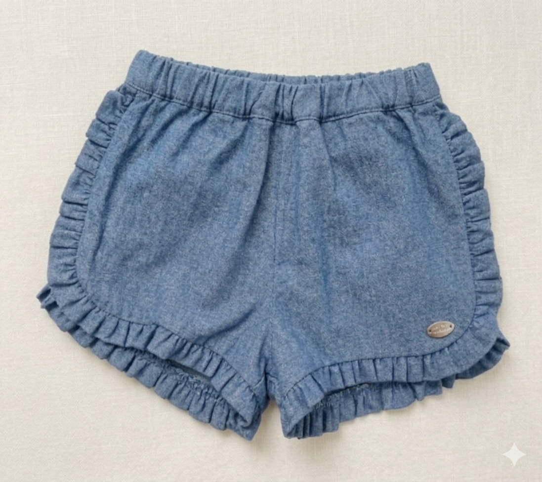 Tartine et Chocolat Liberty Chambray Baby Shorts