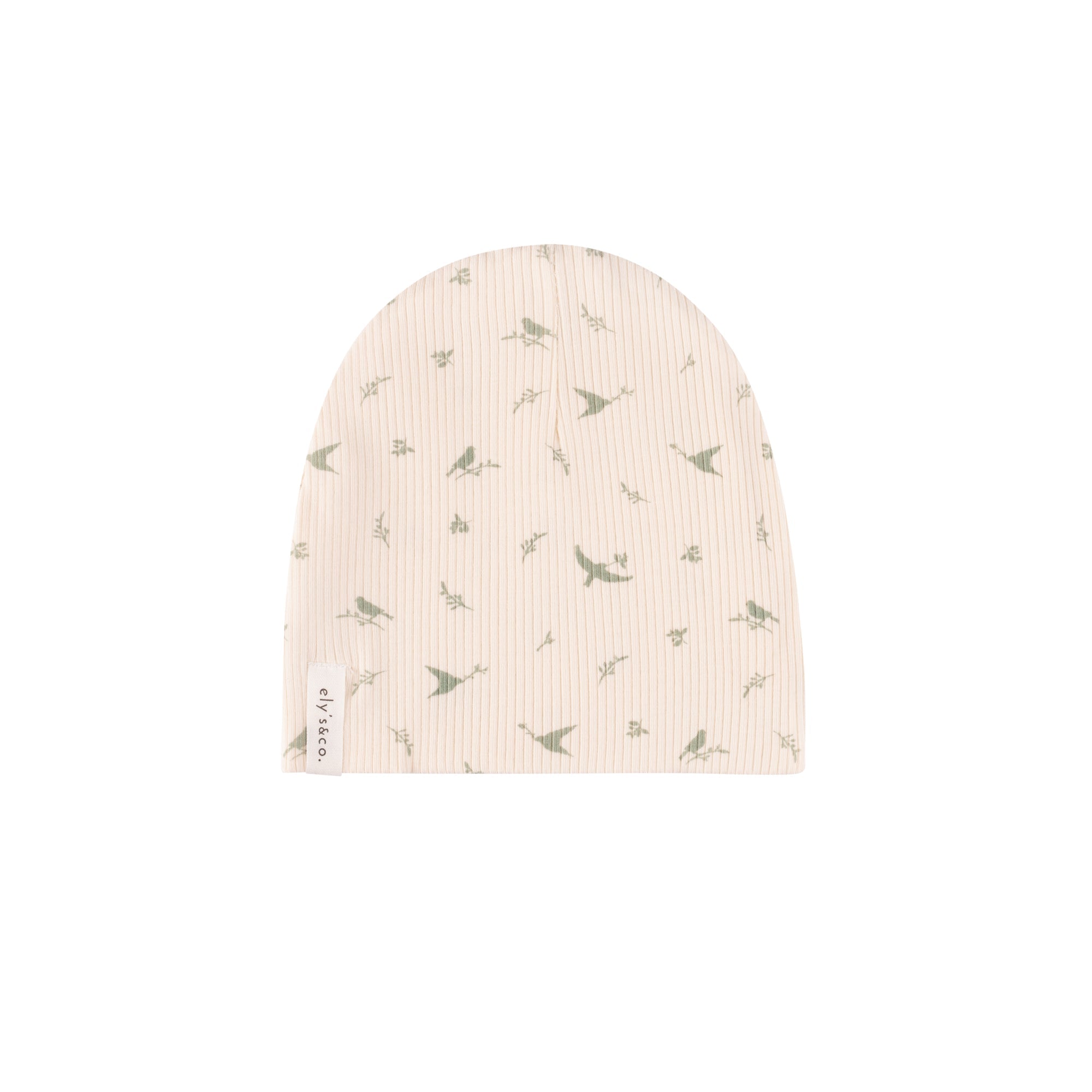 Ely's & Co Ribbed Bird Sage/Cream - Beanie