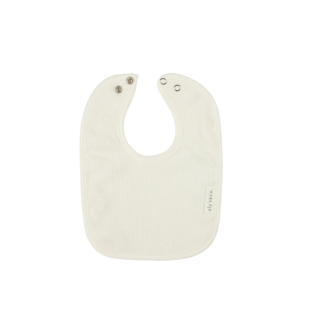 elys co ivory rib cotton bib