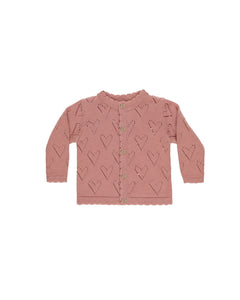 Quincy Mae Lipstick Knit Cardigan