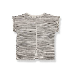 1+in the family Striped Ruffled Top