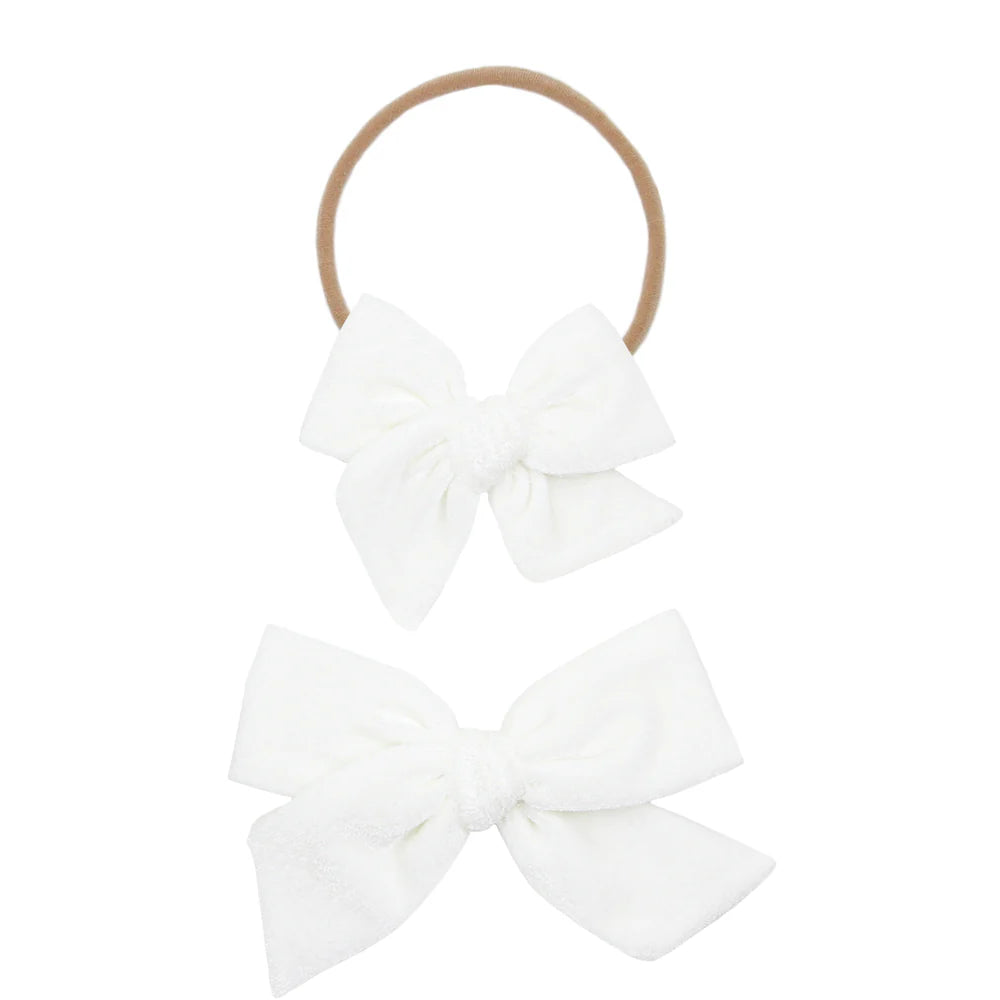 Lou Lou Velvet Large Bow Headband