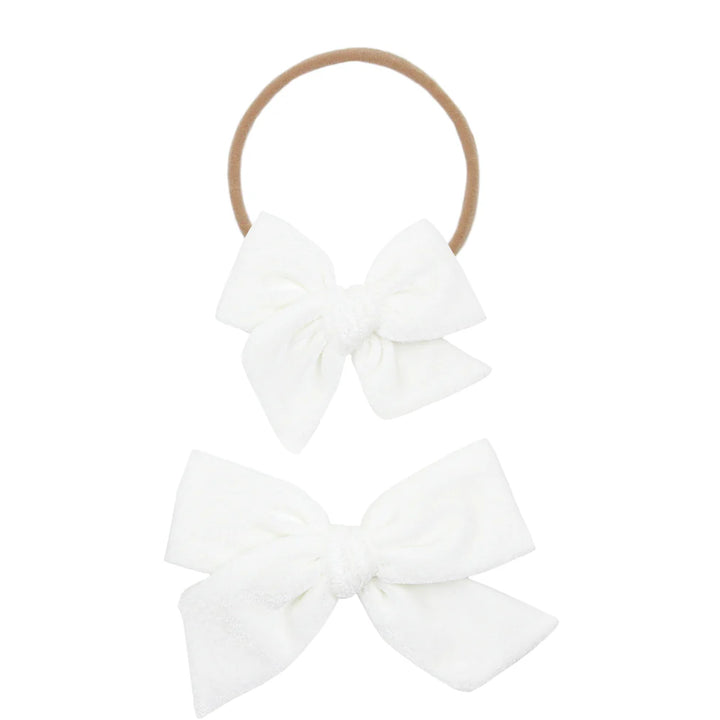 Lou Lou Small Velvet Bow Headband