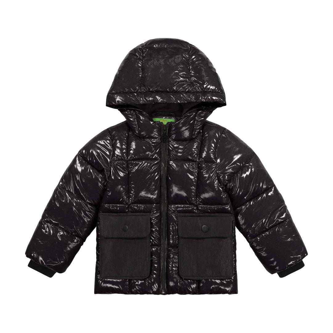 Cozy Coop Warm Winter Puffer Coat, Black