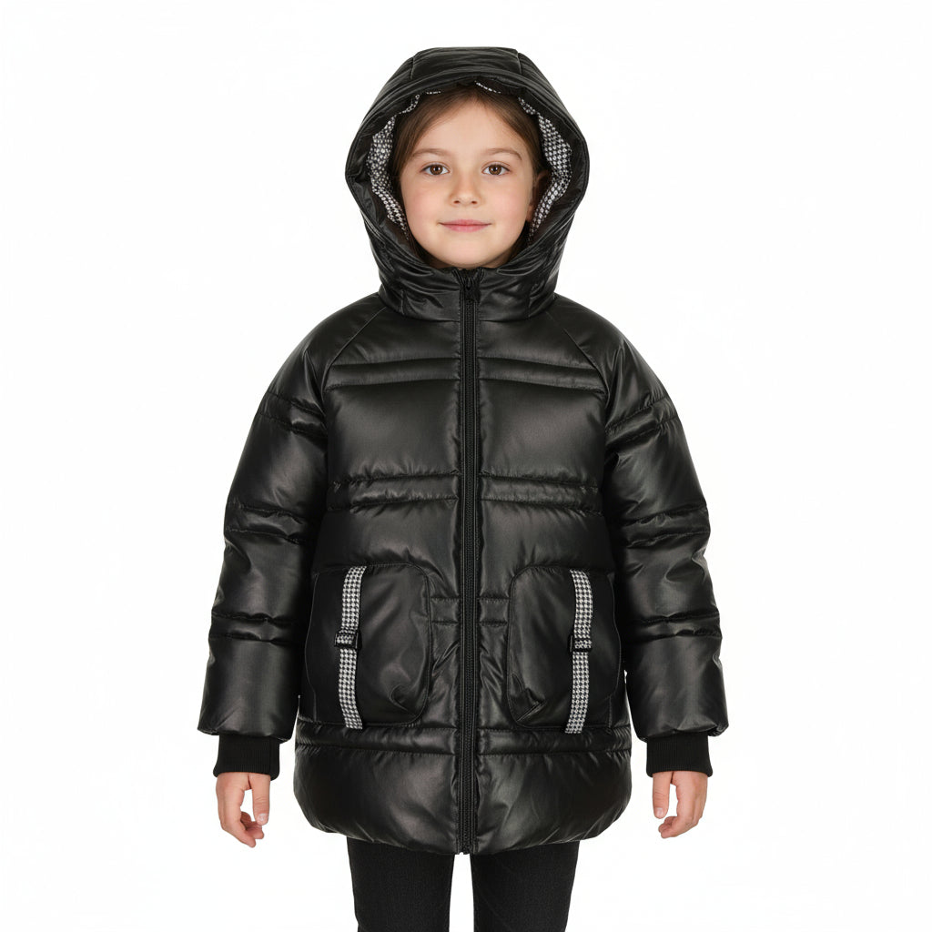 Black Boys Winter Jacket Coat | Warm, Durable & Everyday Stylish
