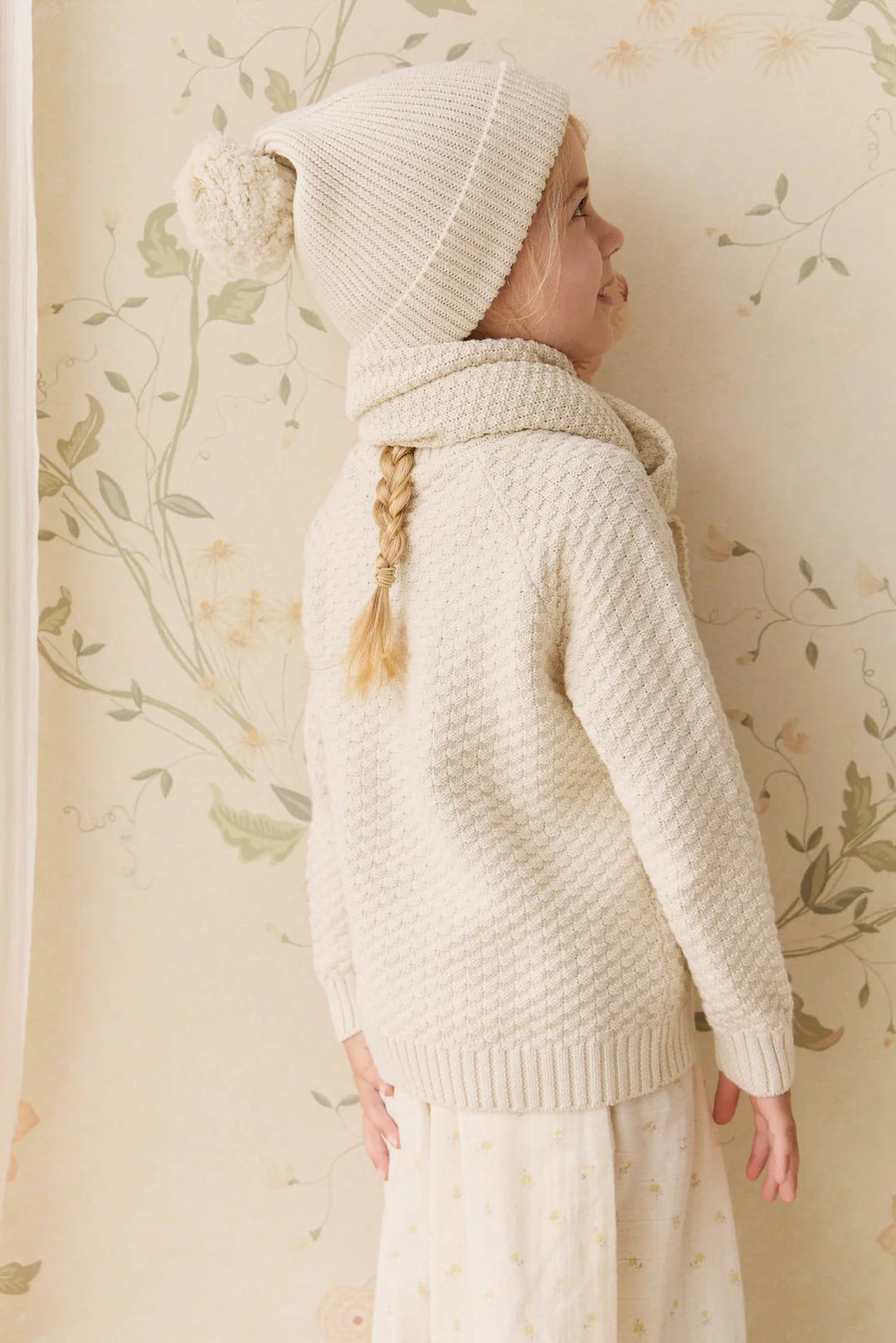 Jamie Kay Vanilla Simple Rib Beanie