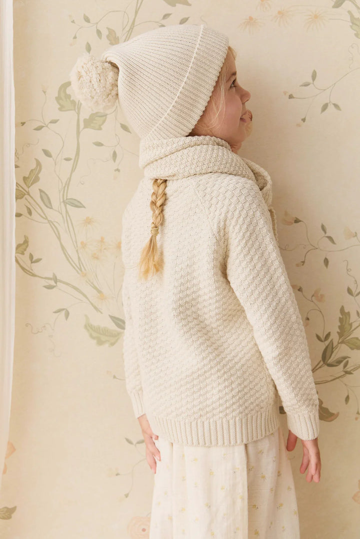 Jamie Kay Vanilla Simple Rib Beanie