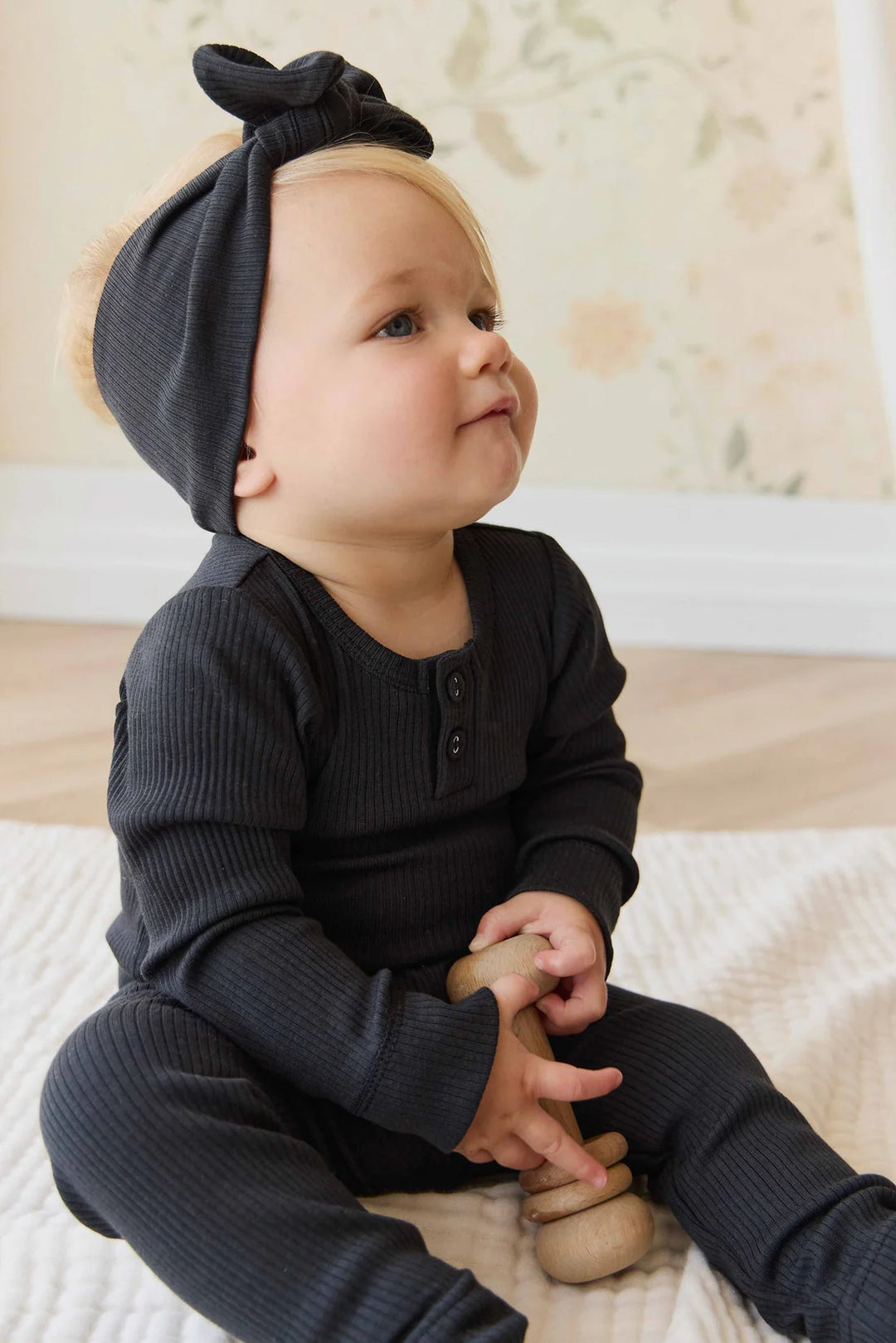 Jamie Kay Ebony Modal Long Sleeve Bodysuit