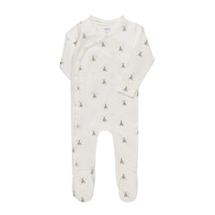 Ely's & Co Jersey Cotton Nautical Collection Footie Soft Cotton Baby Footed Onesie Nautical Print Design