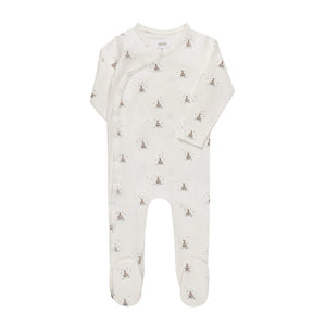 Ely's & Co Jersey Cotton Nautical Collection Footie Soft Cotton Baby Footed Onesie Nautical Print Design