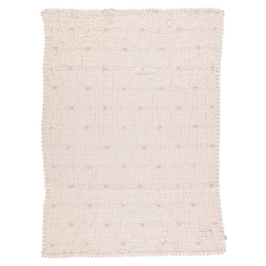 Bebe Organic Flower Motif Blanket