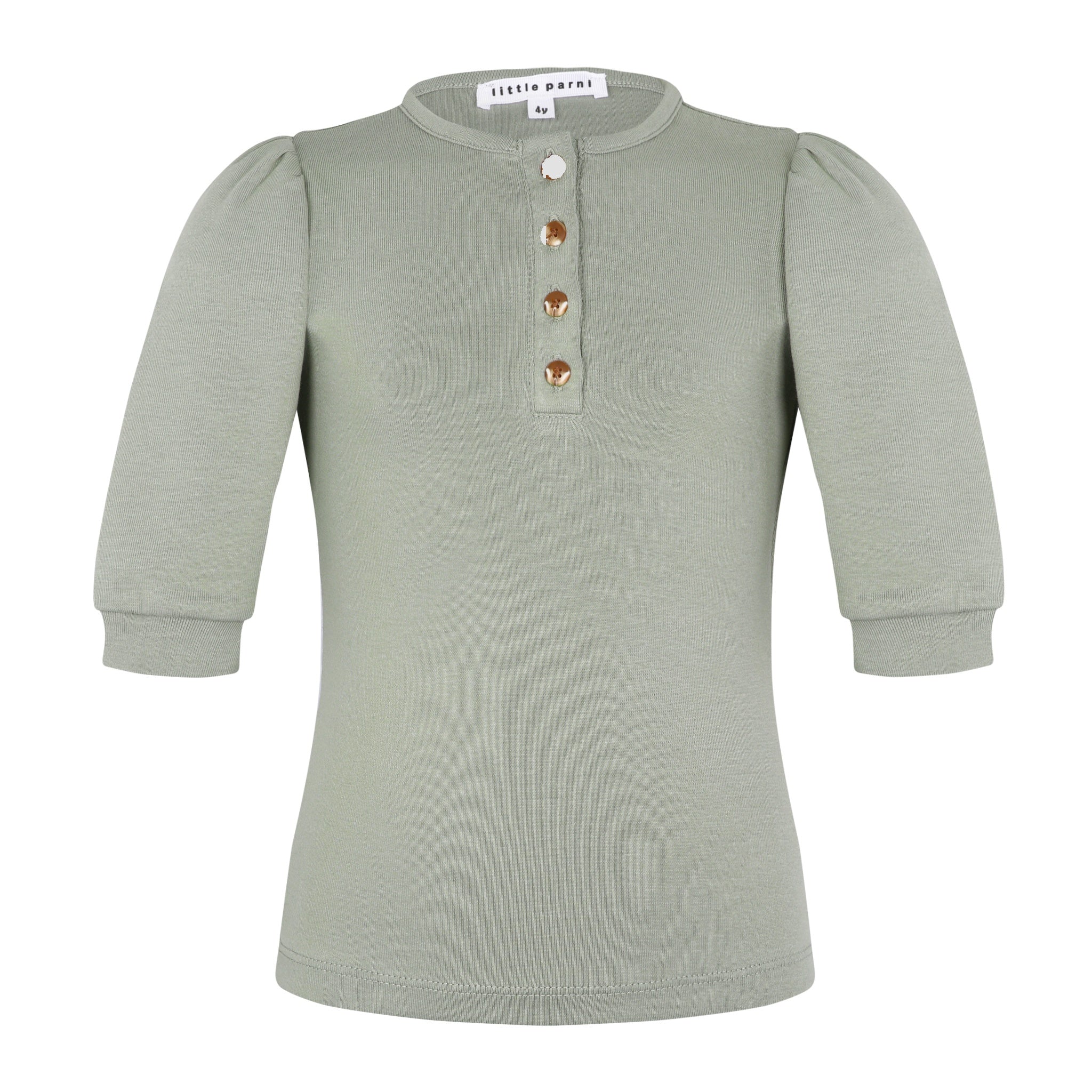 Little Parni - Girl's Henley T-Shirt - 3/4 Sleeve | K152