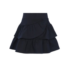 Little Parni - Navy Milano Short Ruffled Skirt | K219