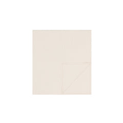Parni White Ivory Ribbed Baby Blanket