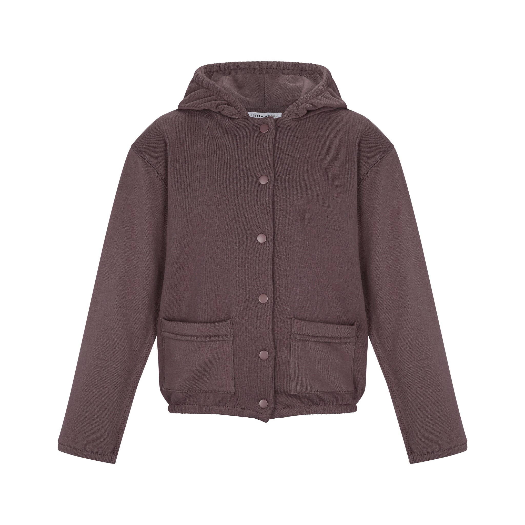 Little Parni -  Grape Hoodie Jacket with Snaps | K286