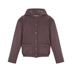 Little Parni -  Grape Hoodie Jacket with Snaps | K286