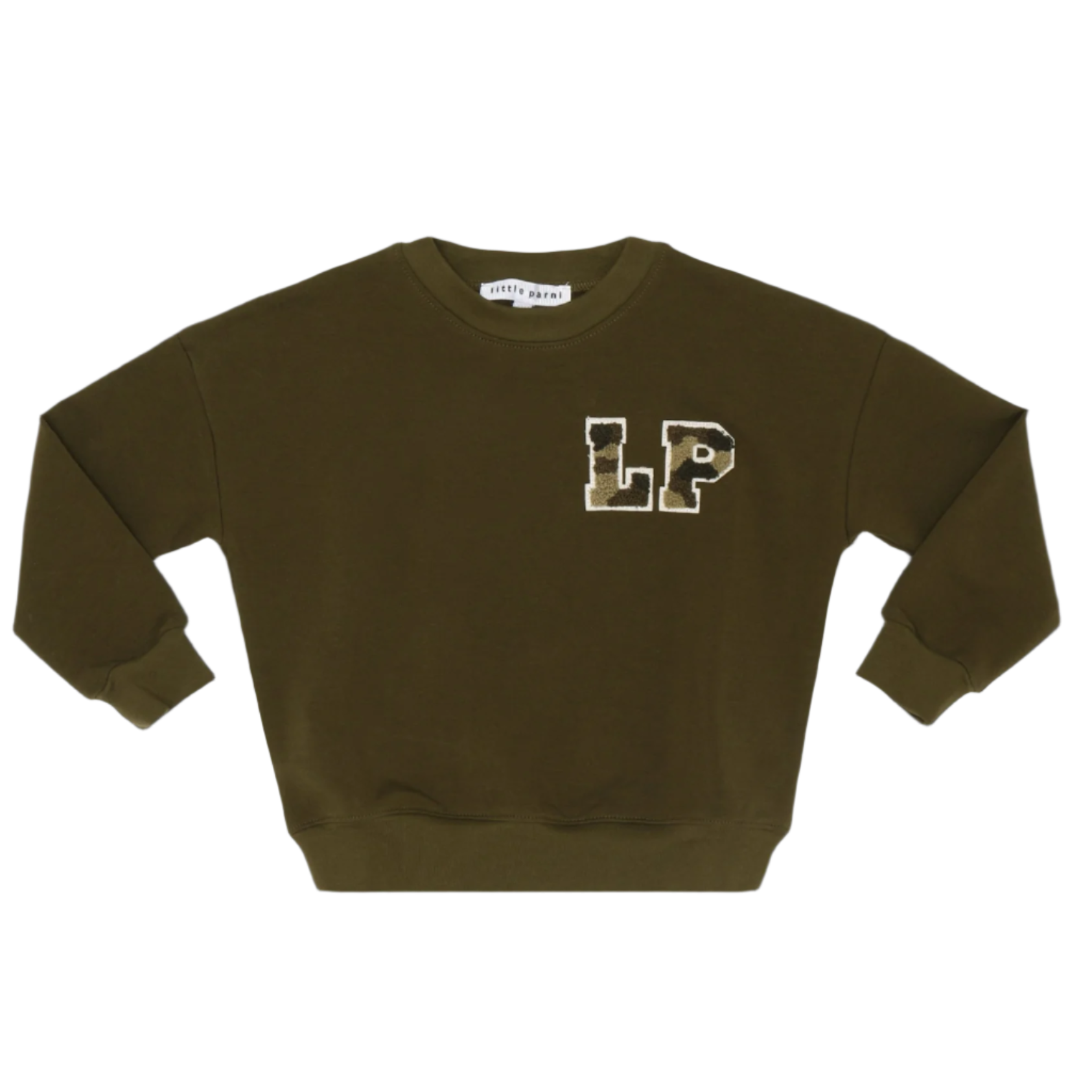 Girls Green Parni Sweatshirt – Comfy LP Logo Crewneck