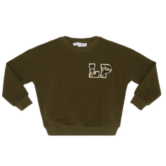 Girls Green Parni Sweatshirt – Comfy LP Logo Crewneck