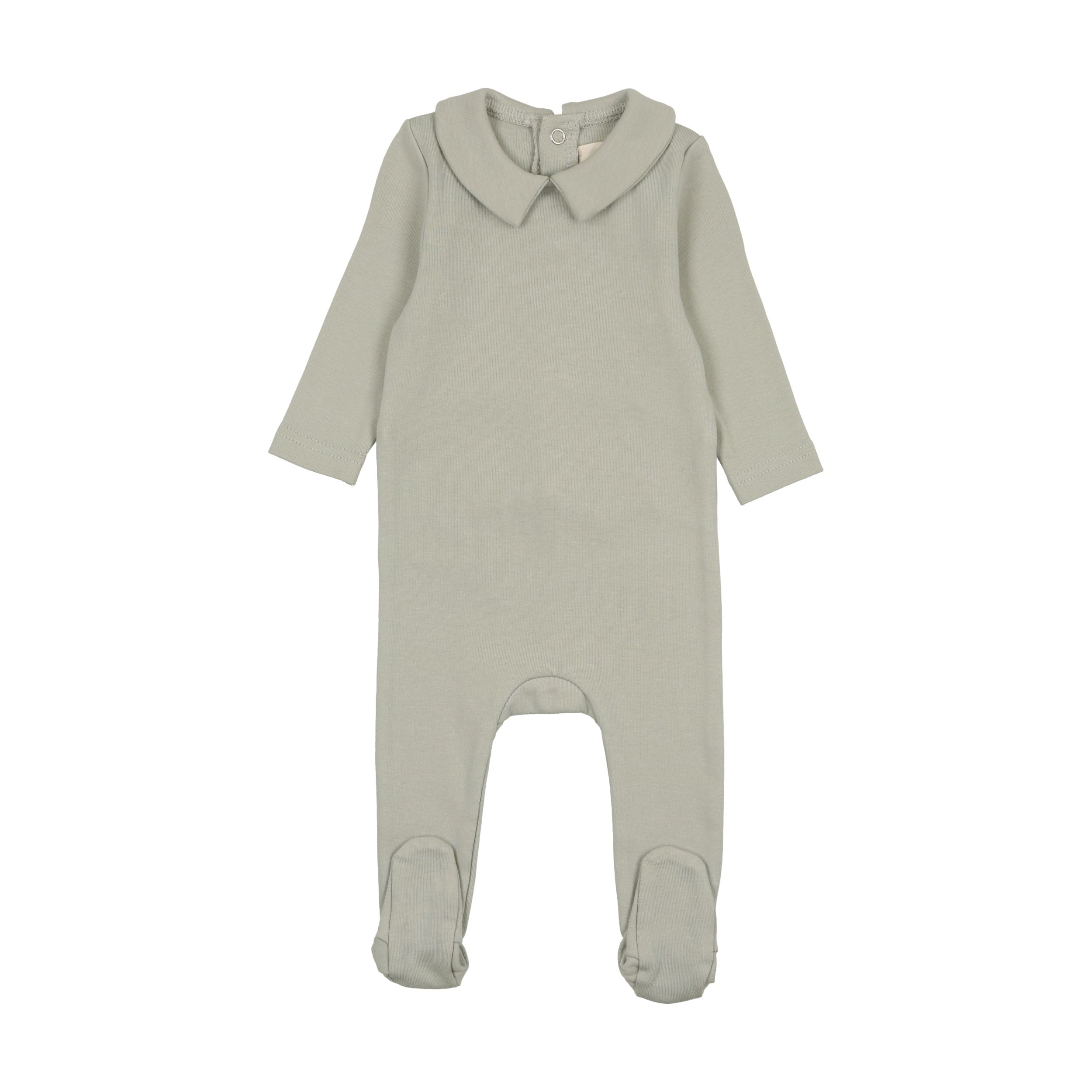 Mema Knits Mint Green Boys Base Footie