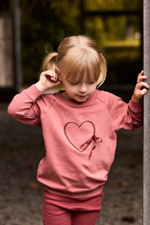 Ely's & Co Pink Heart 2 PC Set