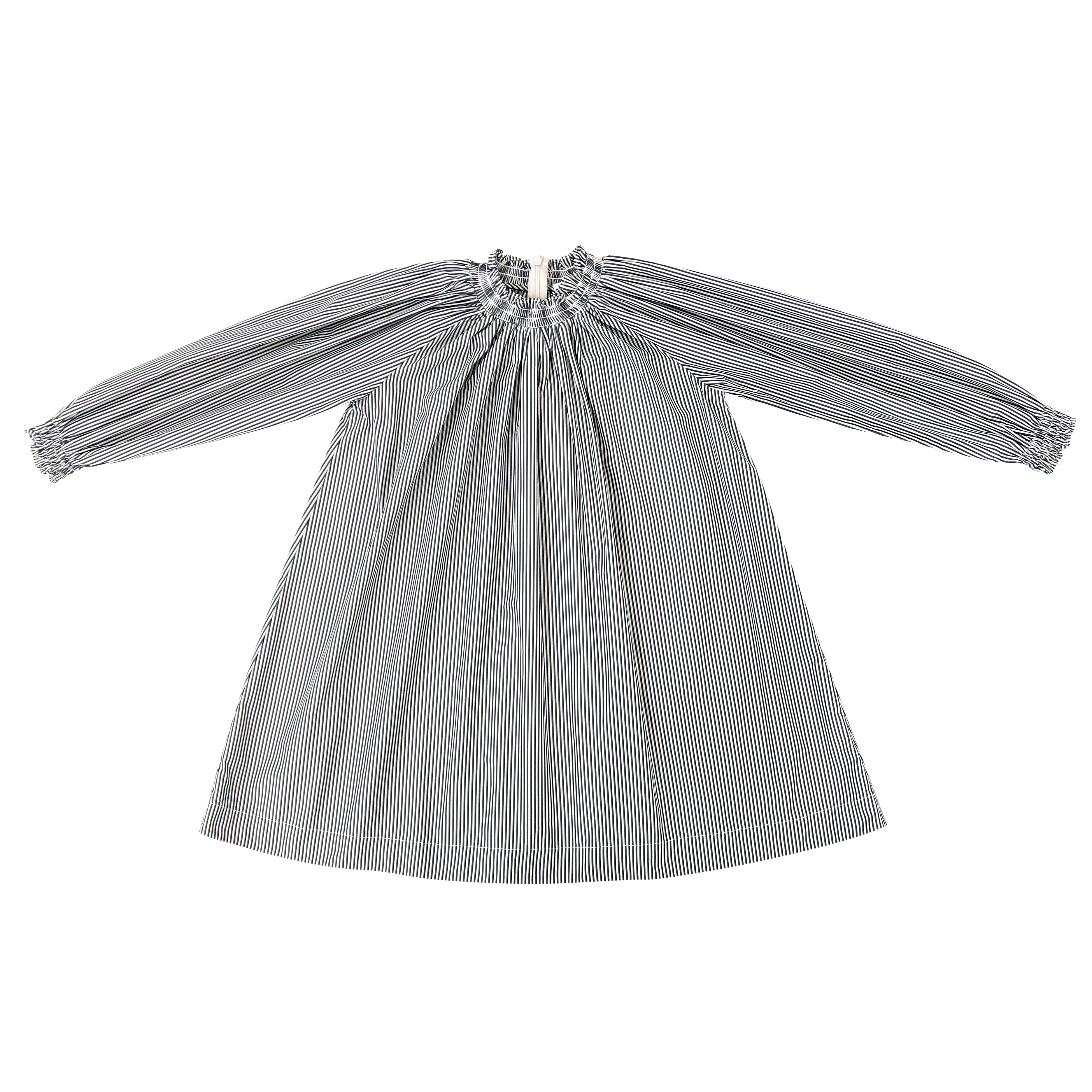 Parni Striped Black Dress for Girls - Classic Style & Comfort