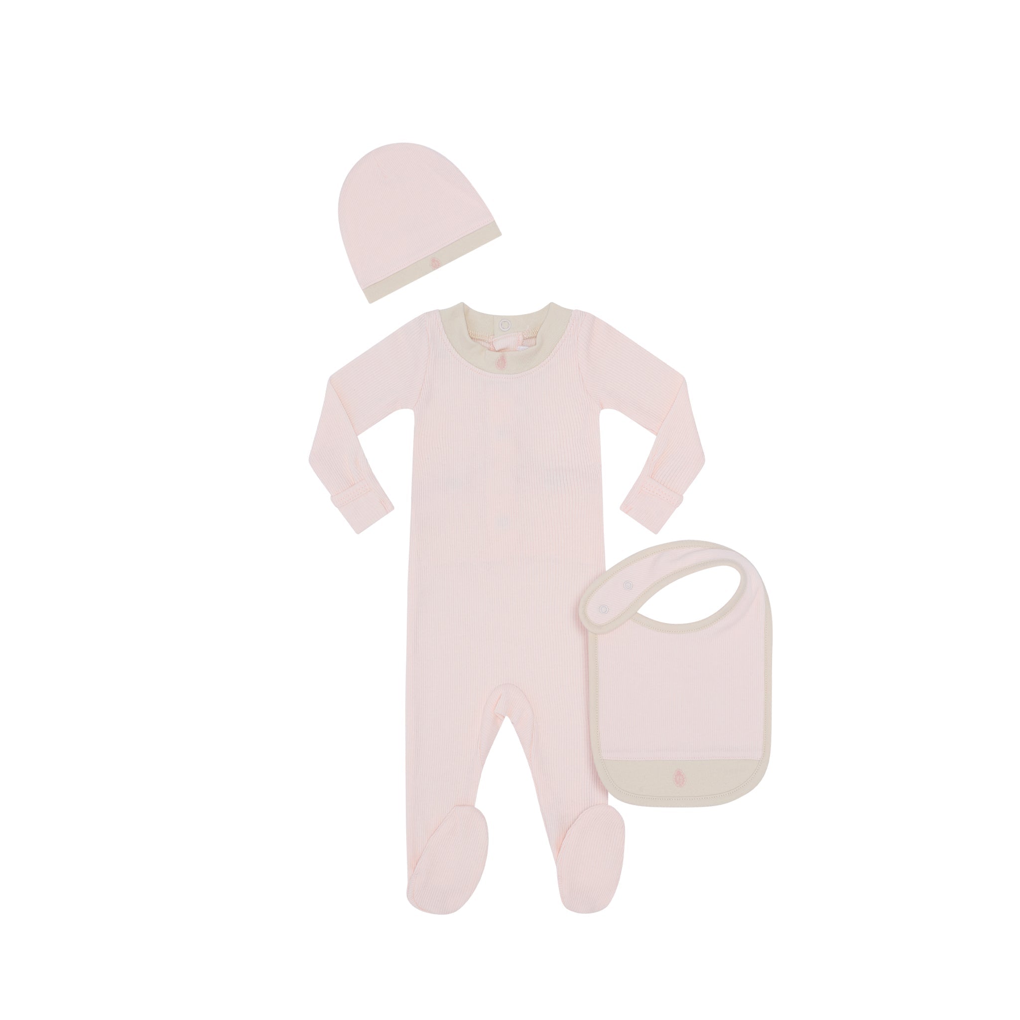 Parni Pink Baby Logo Footie