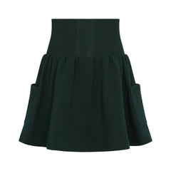Parni Green Girls Pocket Skirt