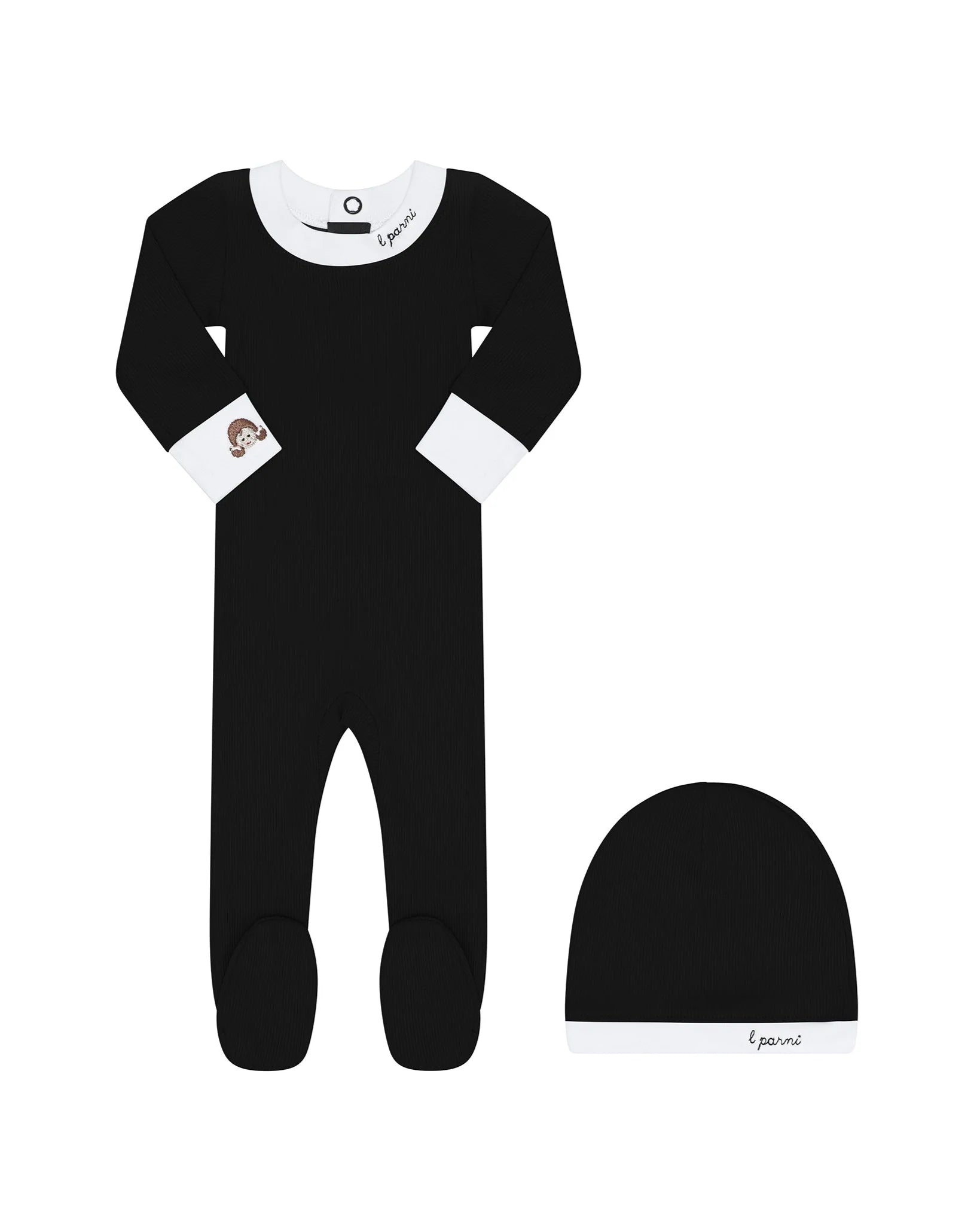 Little Parni - Black Girls Baby Footie | K549
