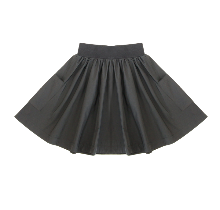 Parni Black Taffeta Skirt