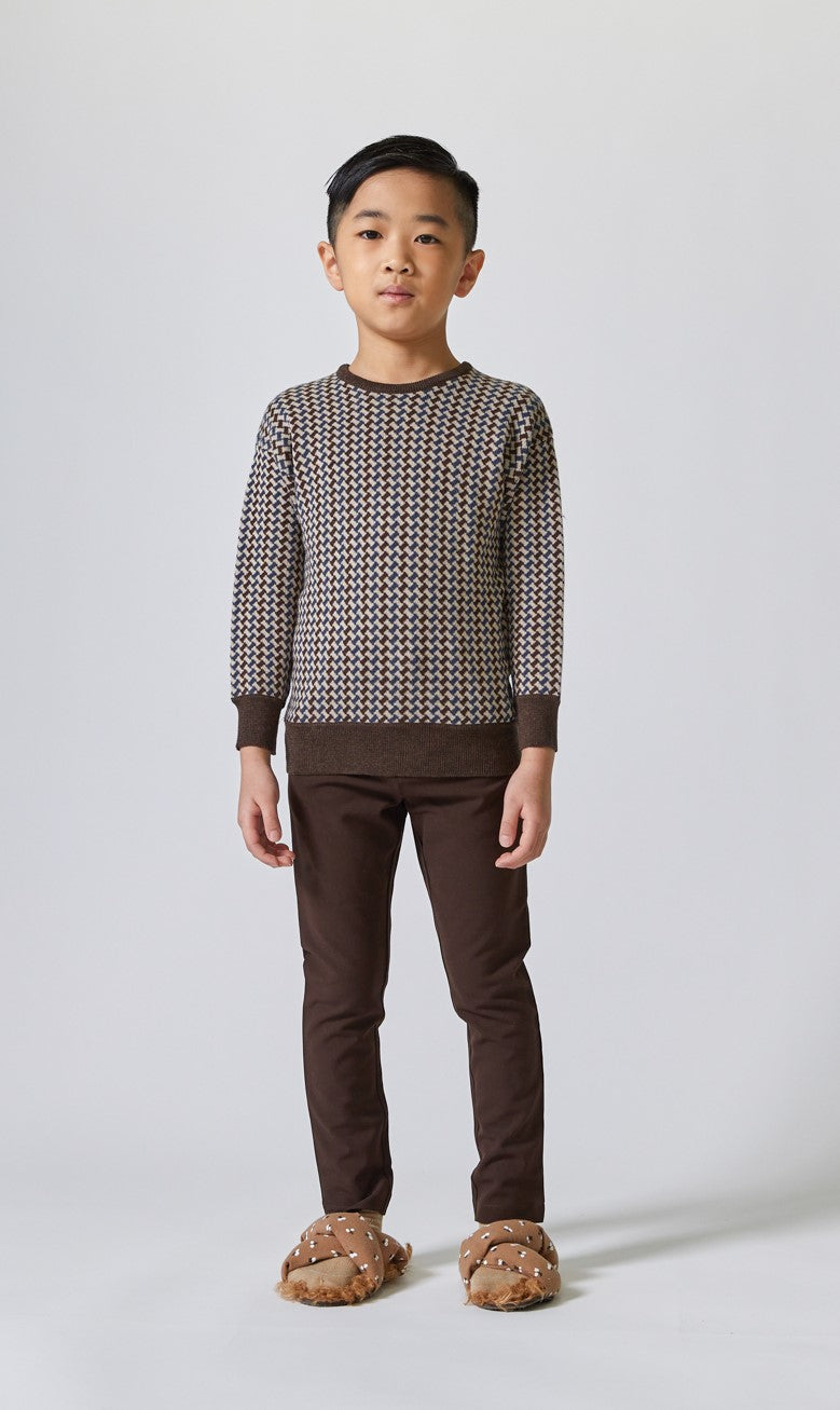 kipp blue retro sweater