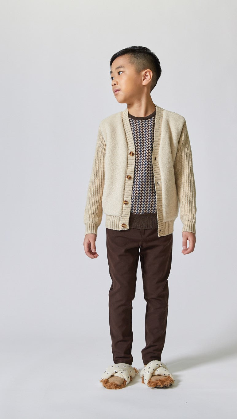 kipp oatmeal basic cardigan