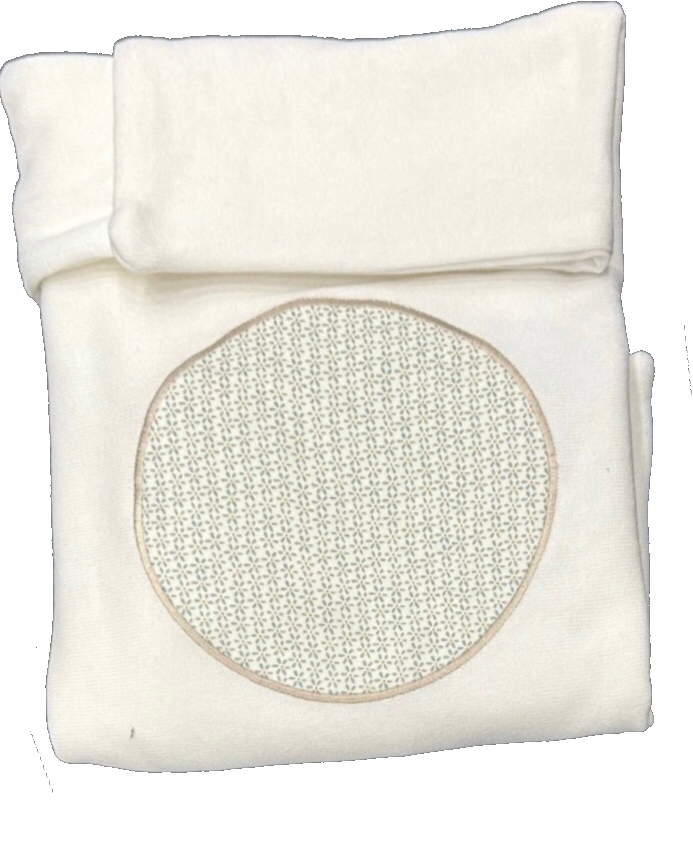 Baby Knit Blanket with Circle Print