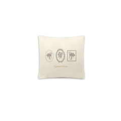 Keepsake Girls Embroidered Filled Pillow Soft Cotton Nursery Pillow Decorative Embroidery