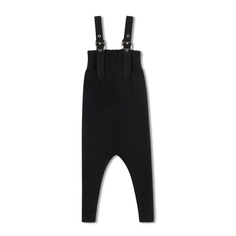 Byke Black Knit Buckle Romper