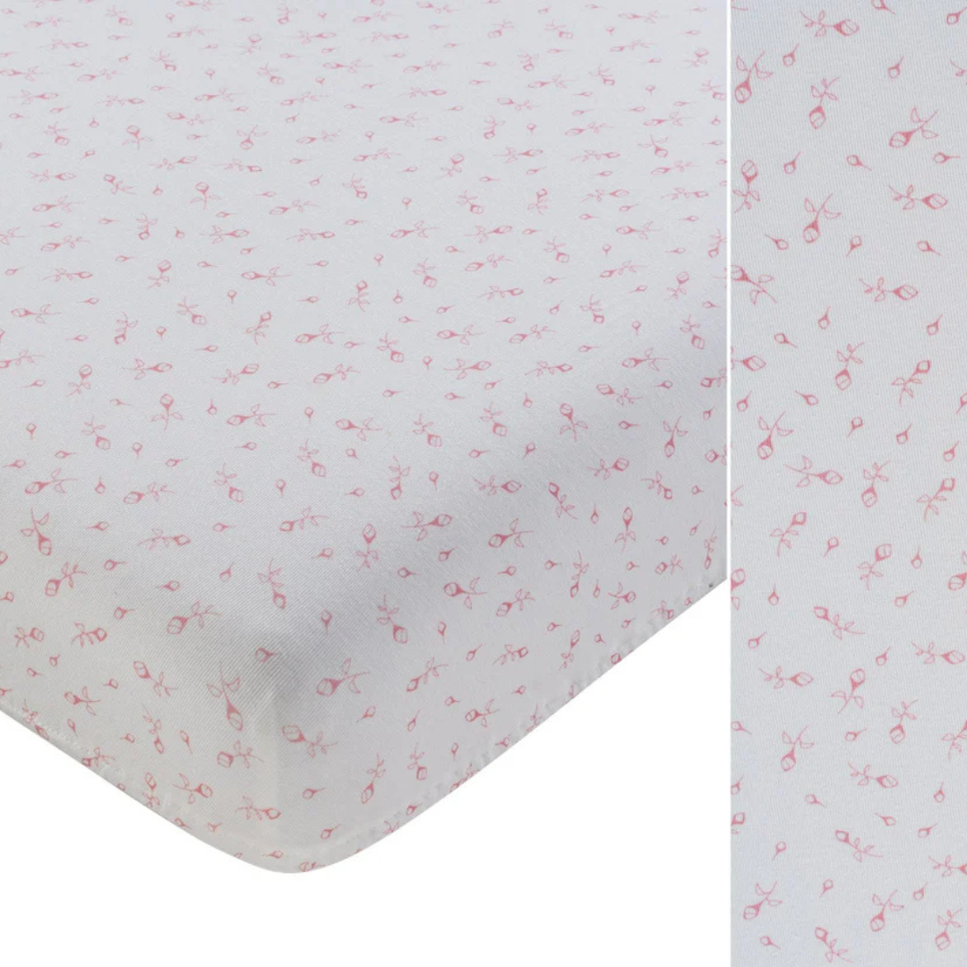 Kipp Baby Petit Pois Fitted Full Crib Sheet Soft Cotton Baby Bedding Polka Dot Print