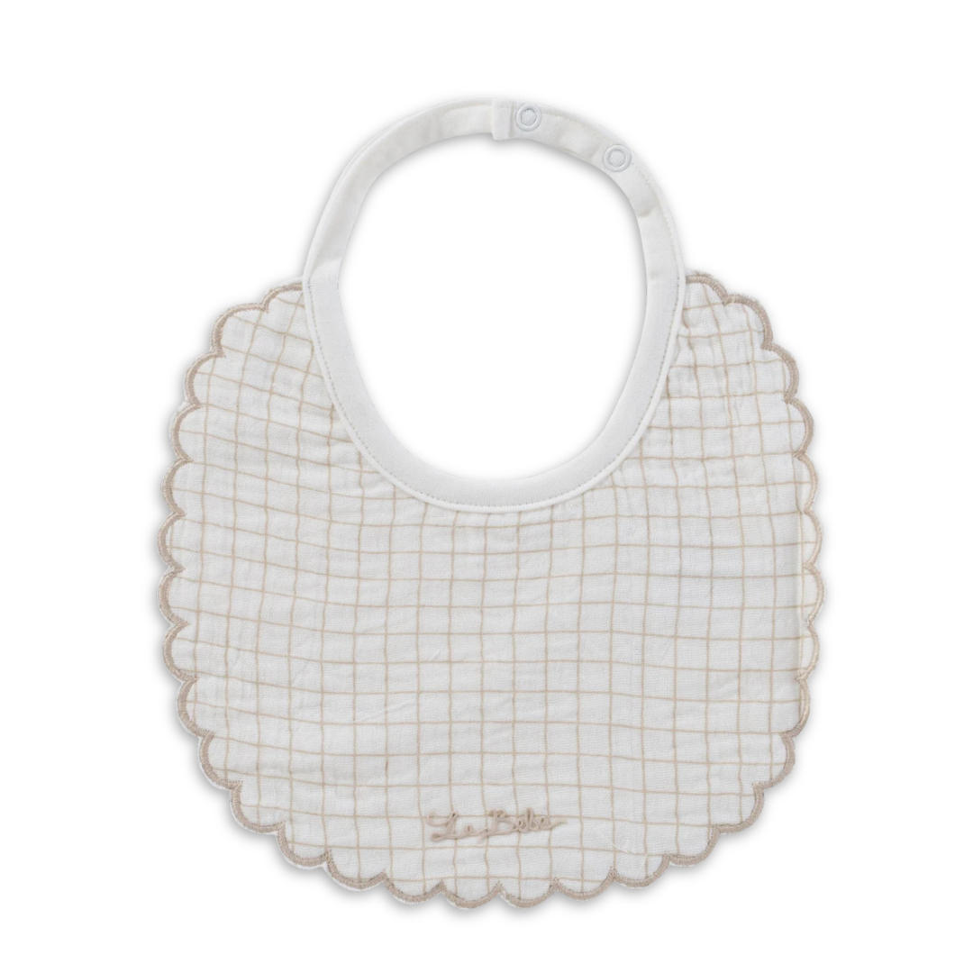 Kipp Baby Teddy Au Pane Bib Soft Cotton Baby Feeding Bib Teddy Print Design
