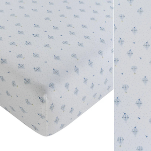 Kipp Baby Up and Away Bassinet Sheet Soft Cotton Baby Bedding Airplane Print Design