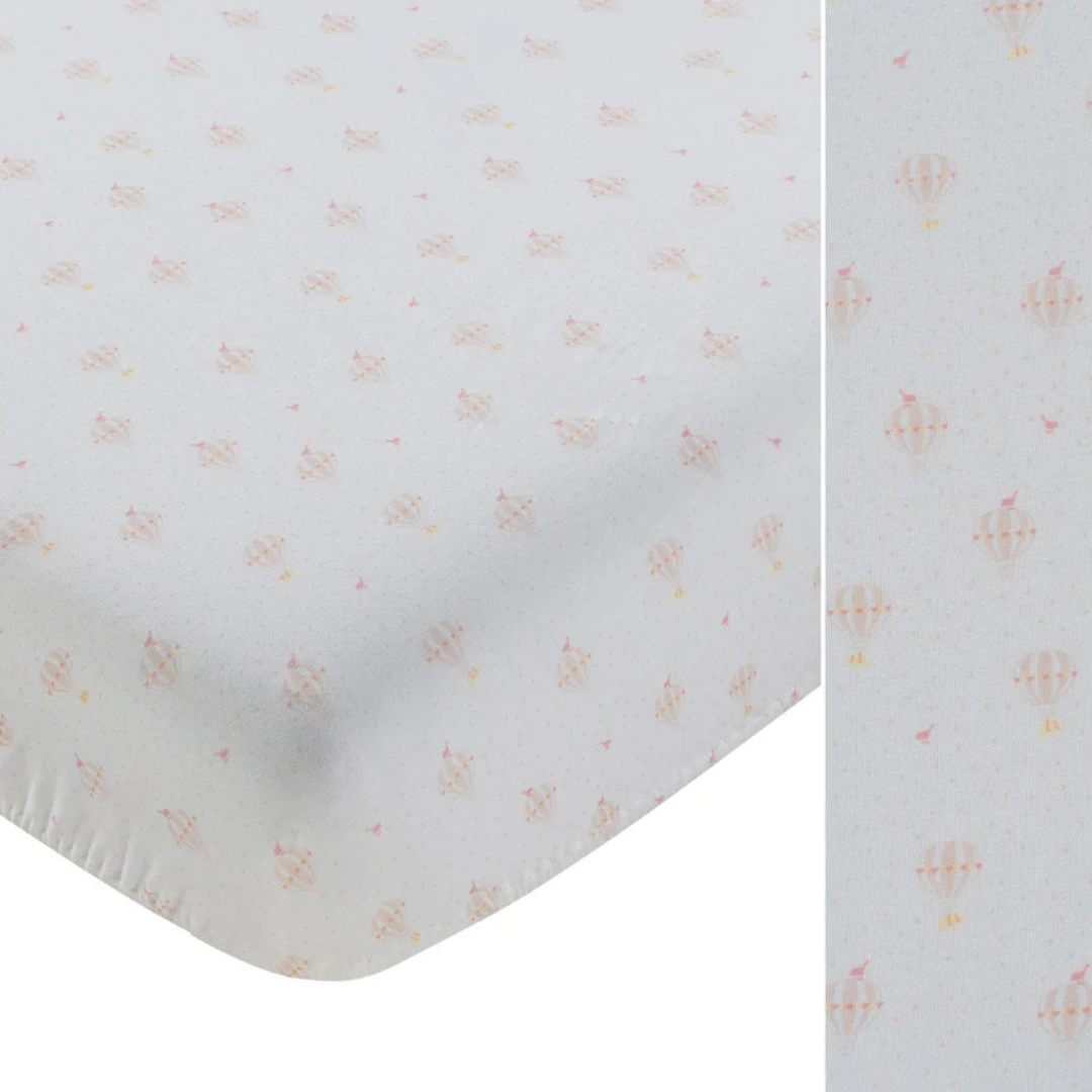 Kipp Baby Up and Away Bassinet Sheet Soft Cotton Baby Bedding Airplane Print Design