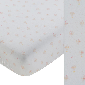 Kipp Baby Up and Away Bassinet Sheet Soft Cotton Baby Bedding Airplane Print Design
